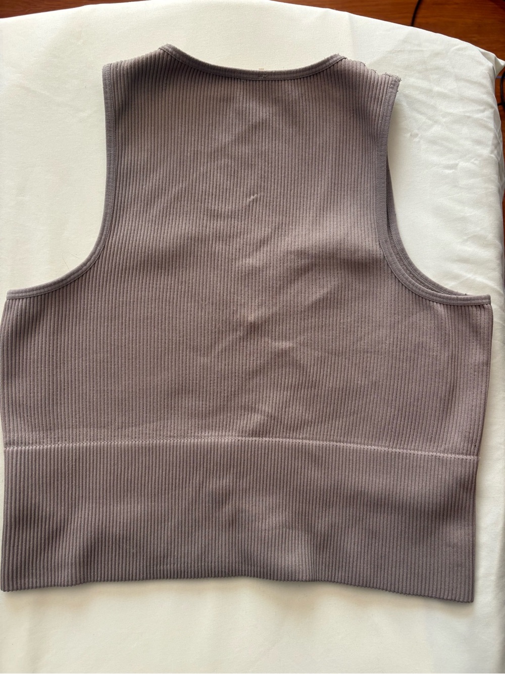 Garage Ribbed V-Neck Tank Tops in Sage and Mauve (set of 2) - Picture 6 of 6